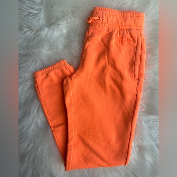 NWOT Ugg Women's Jogger Sweatpants XS Washed Orange Casual Fleece Pants - Picture 1 of 7